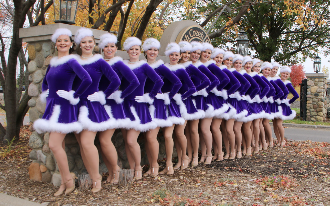 The Sleigh Belle Dancers making spirits bright